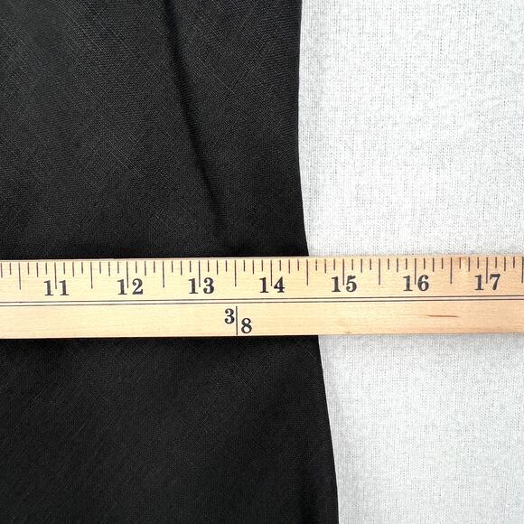 ENZA COSTA Linen Bias Slip Dress Womens Small Black Mini Spaghetti Strap Travel - Picture 13 of 15